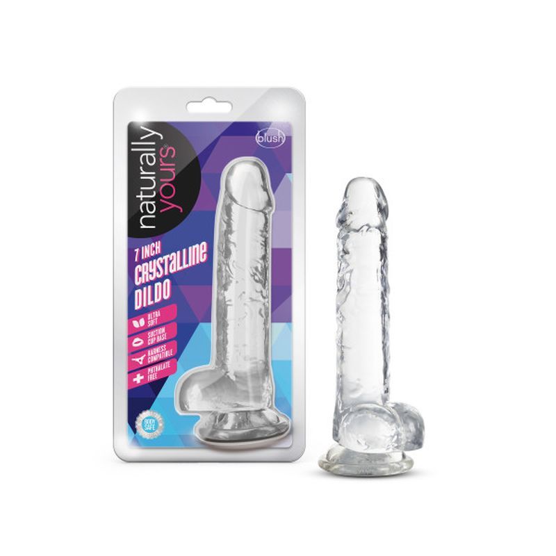 Naturally Yours 7" Crystaline Dildo Diamond Naturally Yours